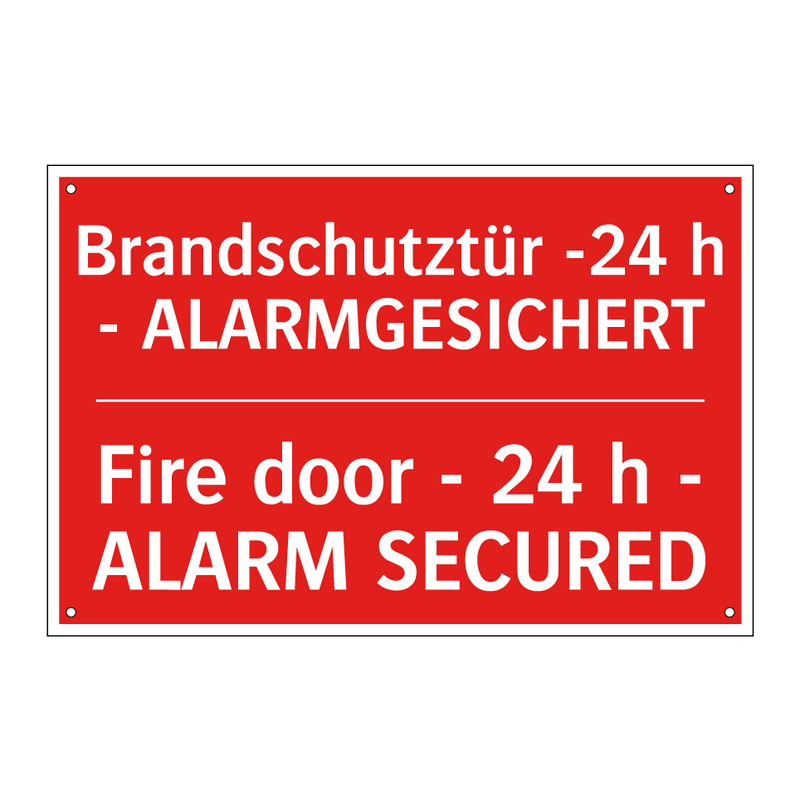 Brandschutztür -24 h - ALARMGESICHERT/.../ - Fire door - 24 h - ALARM SECURED/.../