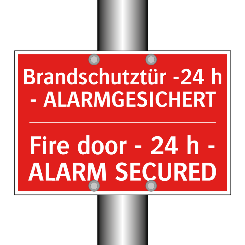 Brandschutztür -24 h - ALARMGESICHERT/.../ - Fire door - 24 h - ALARM SECURED/.../