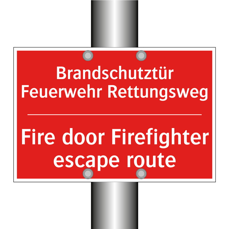 Brandschutztür Feuerwehr Rettungsweg/.../ - Fire door Firefighter escape route/.../