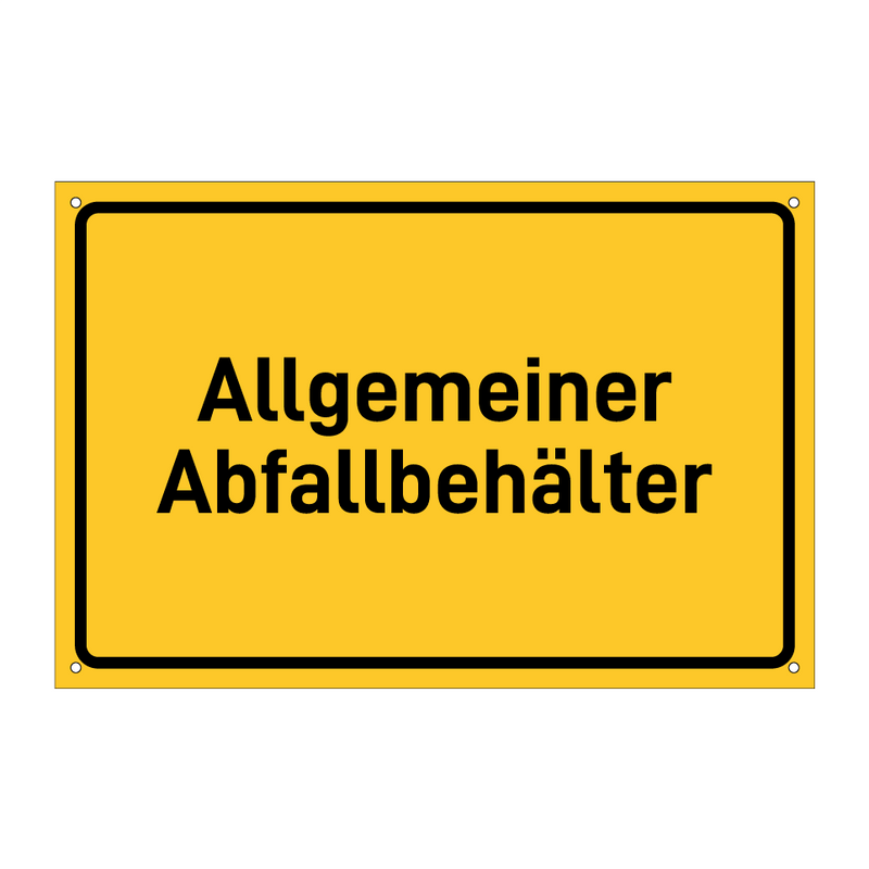 Allgemeiner Abfallbehälter & Allgemeiner Abfallbehälter & Allgemeiner Abfallbehälter