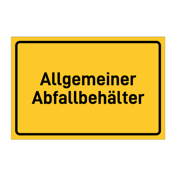 Allgemeiner Abfallbehälter & Allgemeiner Abfallbehälter & Allgemeiner Abfallbehälter