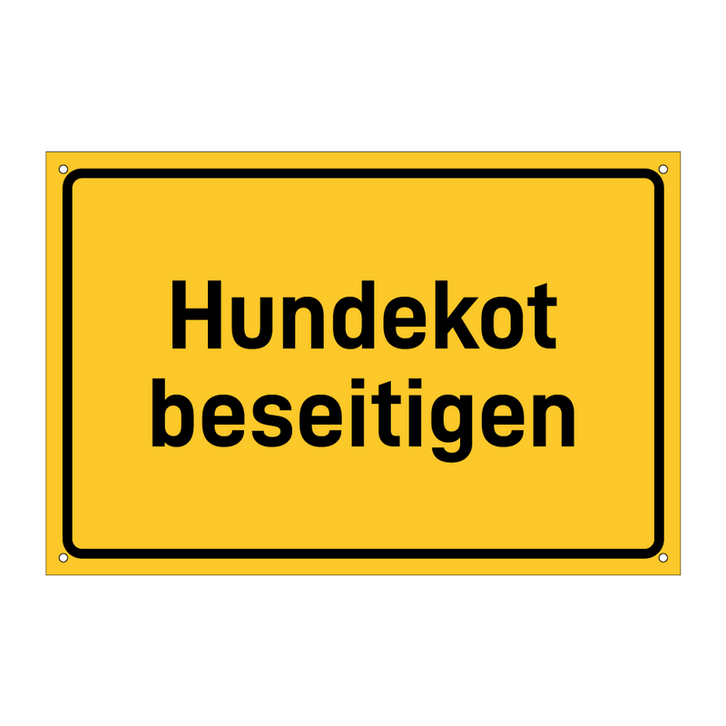 Hundekot beseitigen