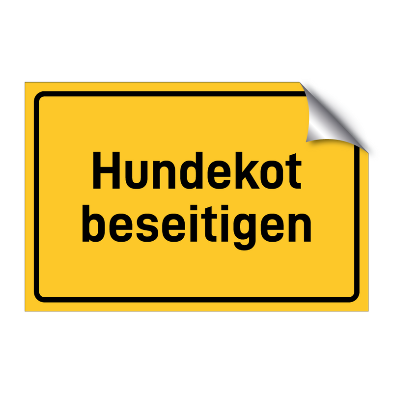 Hundekot beseitigen