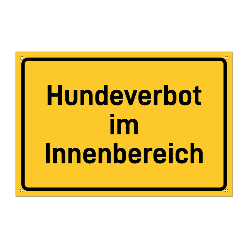 Hundeverbot im Innenbereich