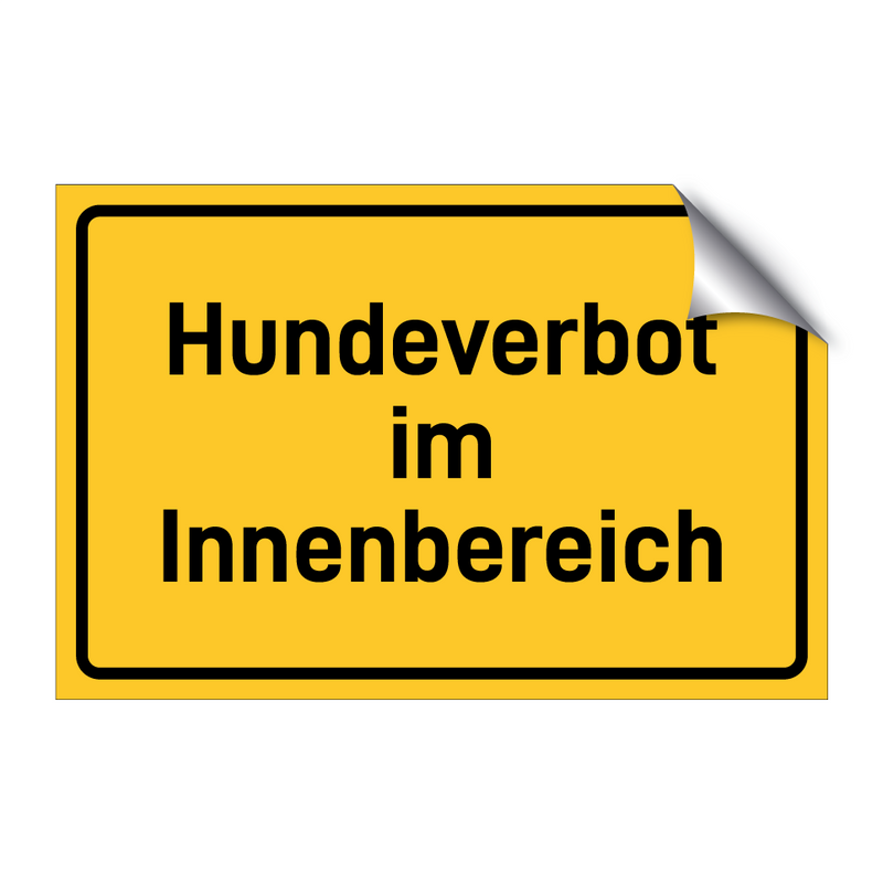 Hundeverbot im Innenbereich