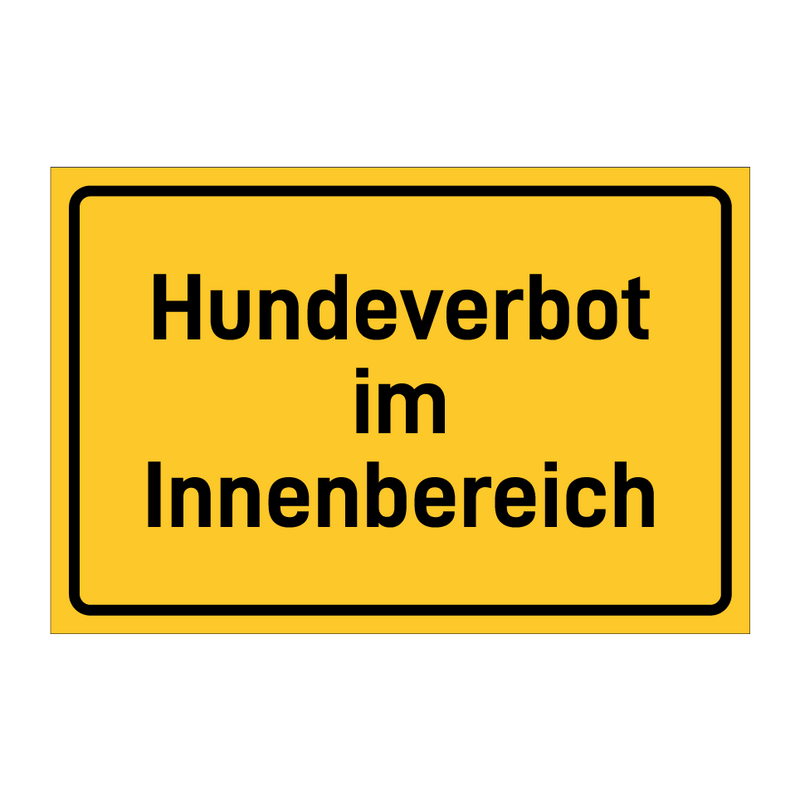 Hundeverbot im Innenbereich