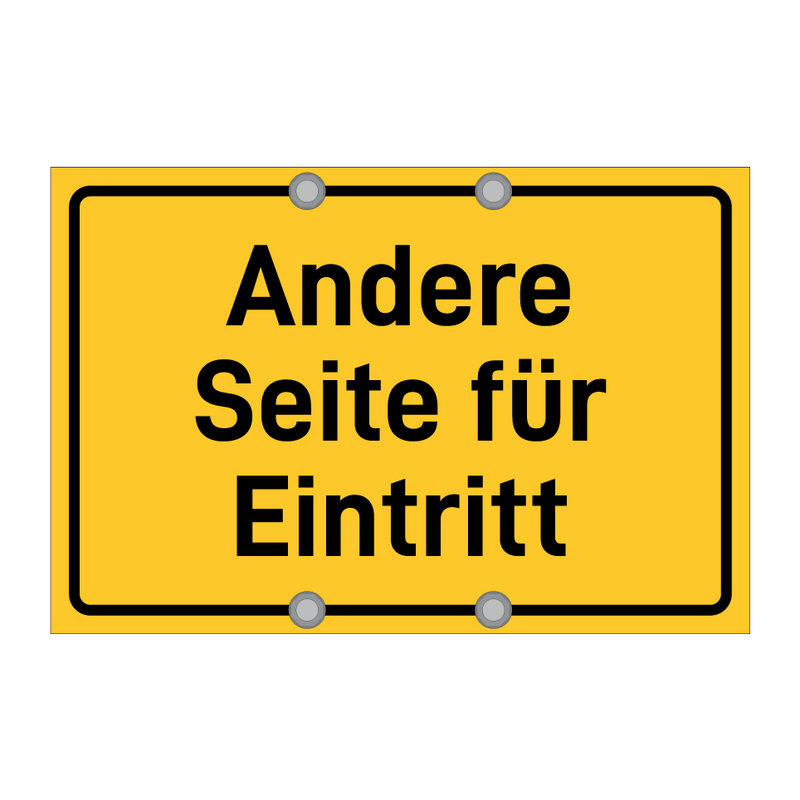 Andere Seite für Eintritt & Andere Seite für Eintritt & Andere Seite für Eintritt