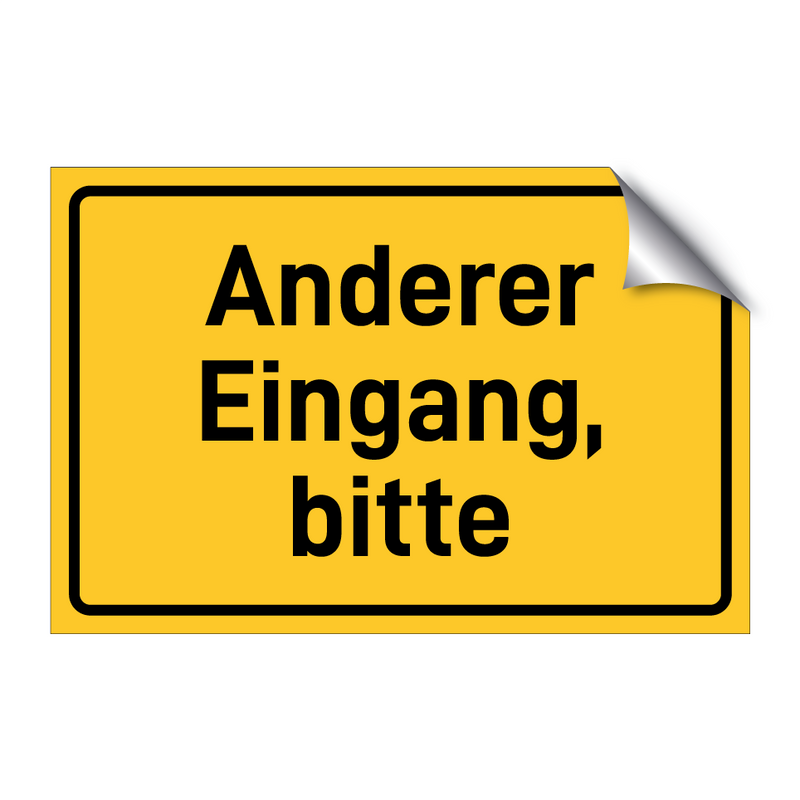 Anderer Eingang, bitte & Anderer Eingang, bitte & Anderer Eingang, bitte & Anderer Eingang, bitte