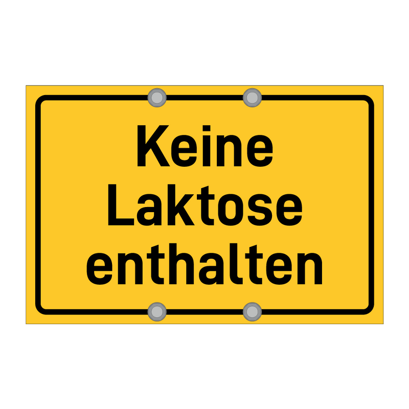 Keine Laktose enthalten