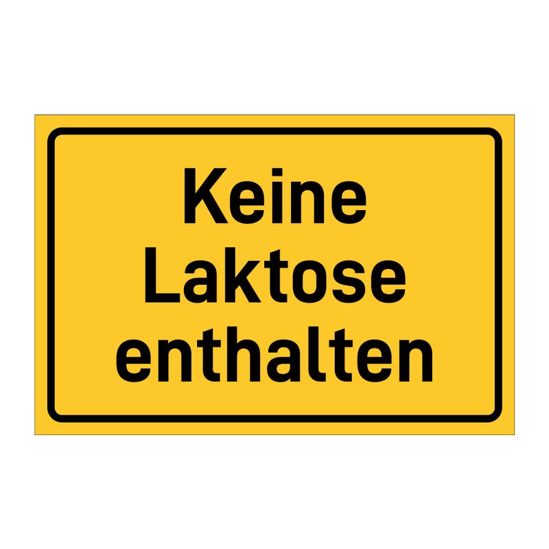 Keine Laktose enthalten