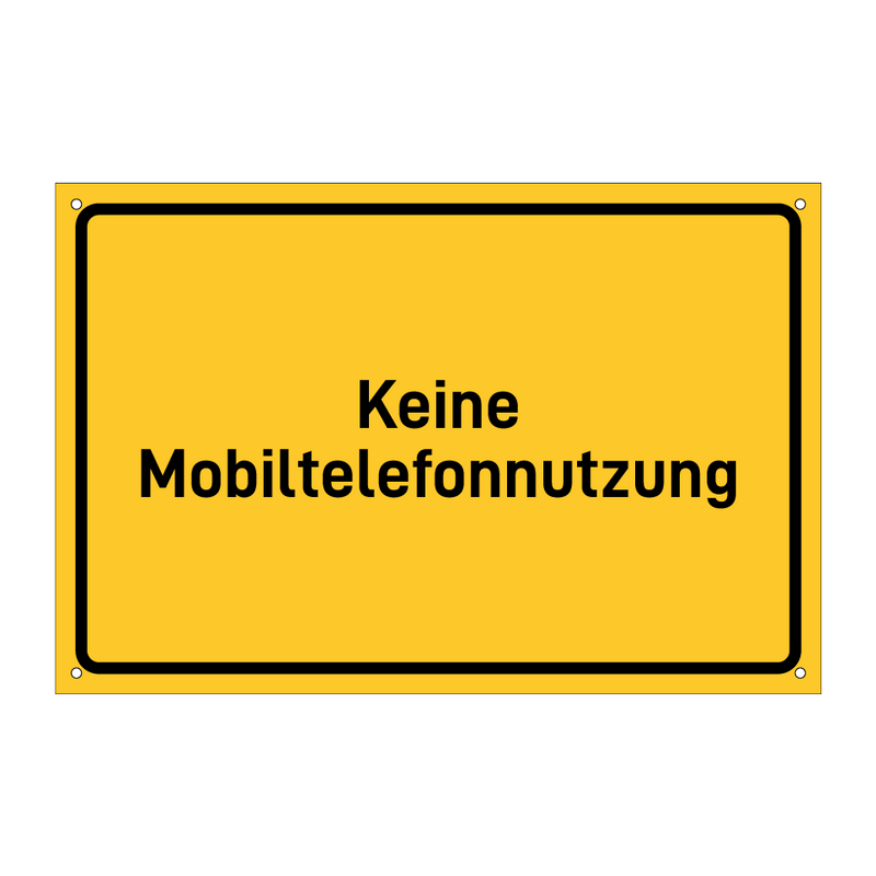 Keine Mobiltelefonnutzung