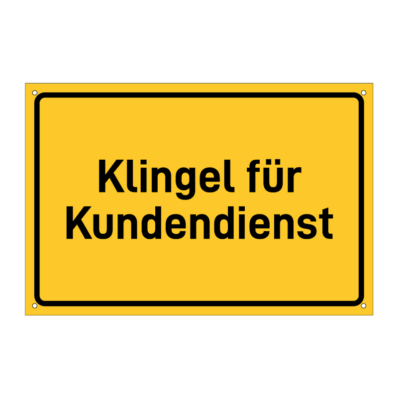 Klingel für Kundendienst