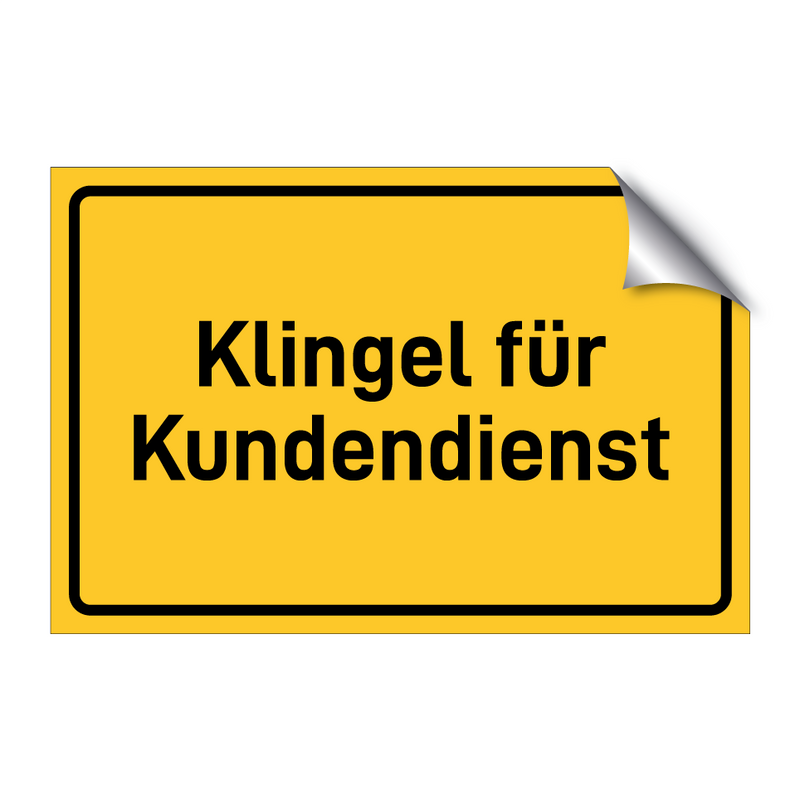 Klingel für Kundendienst