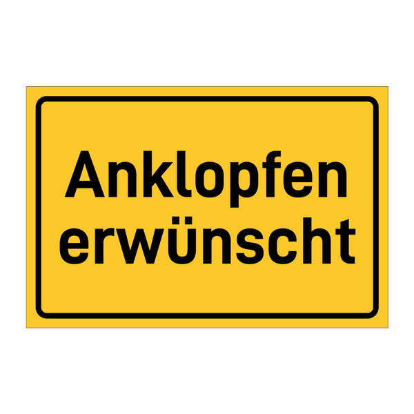 Anklopfen erwünscht & Anklopfen erwünscht & Anklopfen erwünscht & Anklopfen erwünscht