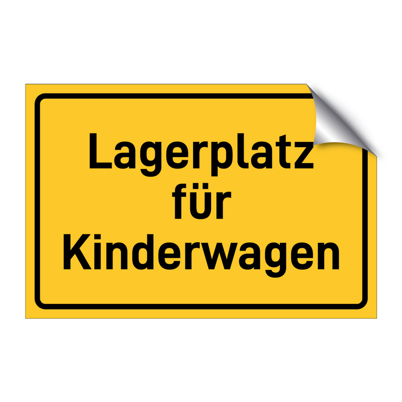 Lagerplatz für Kinderwagen