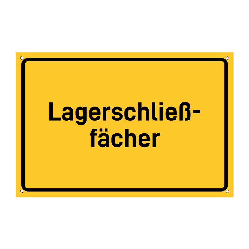 Lagerschließ- fächer