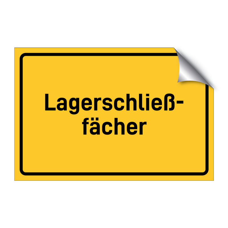 Lagerschließ- fächer