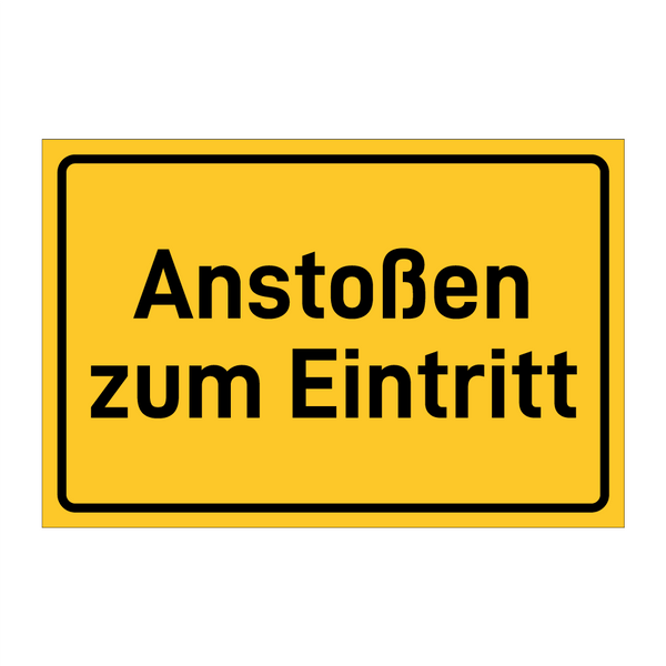 Anstoßen zum Eintritt & Anstoßen zum Eintritt & Anstoßen zum Eintritt & Anstoßen zum Eintritt