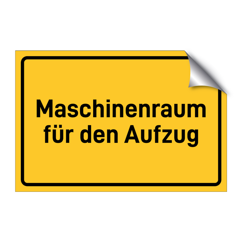 Maschinenraum für den Aufzug