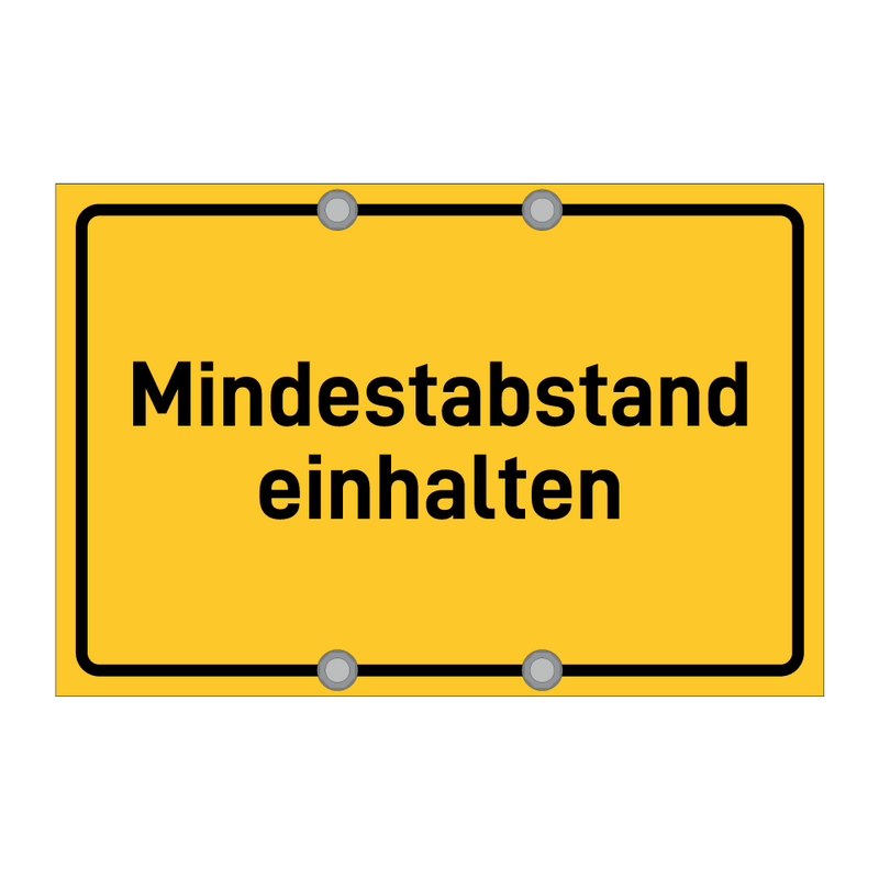 Mindestabstand einhalten & Mindestabstand einhalten & Mindestabstand einhalten