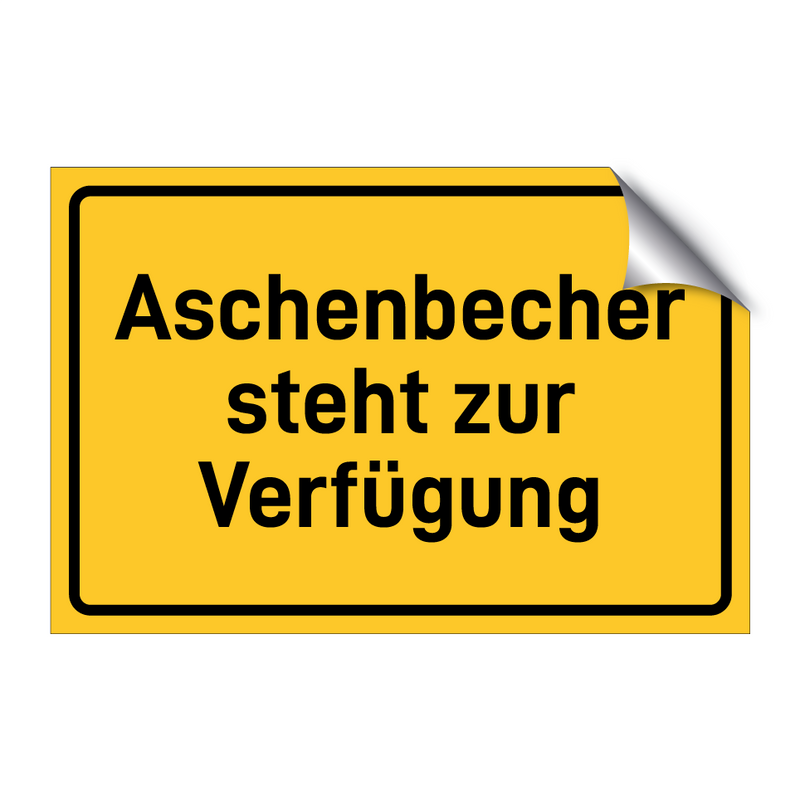 Aschenbecher steht zur Verfügung & Aschenbecher steht zur Verfügung