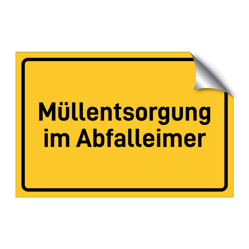 Müllentsorgung im Abfalleimer