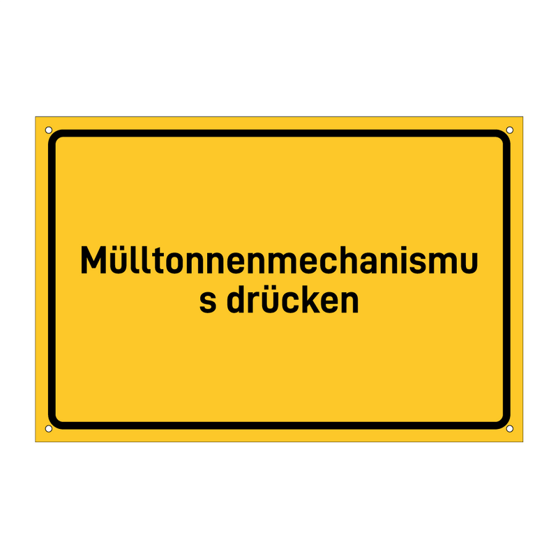 Mülltonnenmechanismus drücken