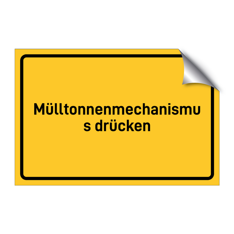 Mülltonnenmechanismus drücken