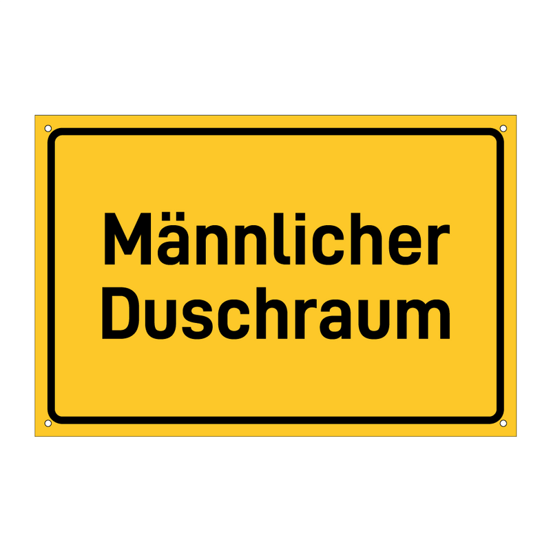 Männlicher Duschraum