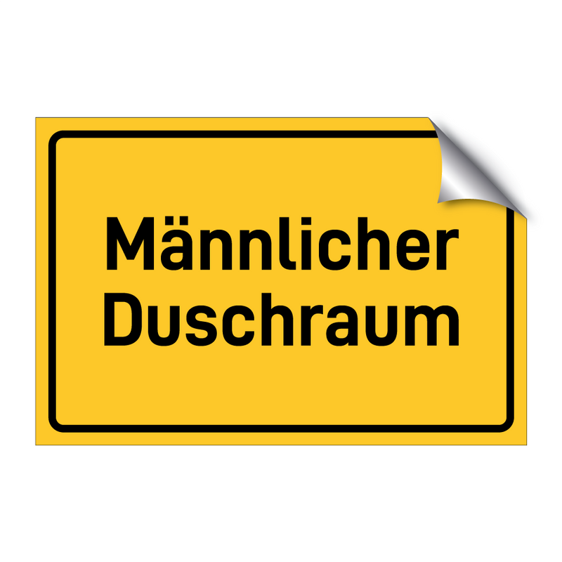 Männlicher Duschraum