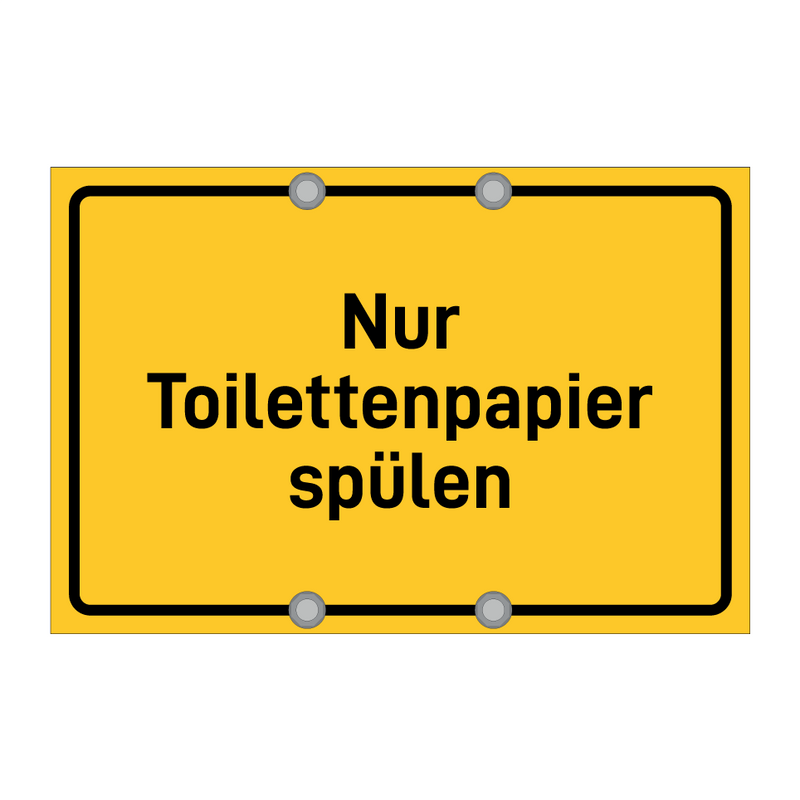 Nur Toilettenpapier spülen