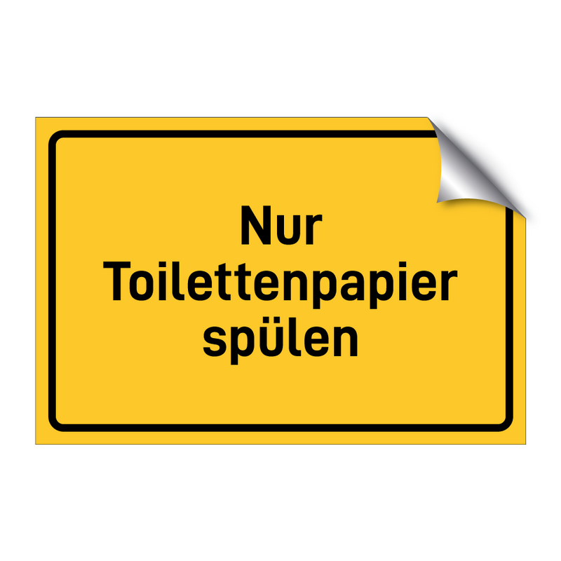 Nur Toilettenpapier spülen