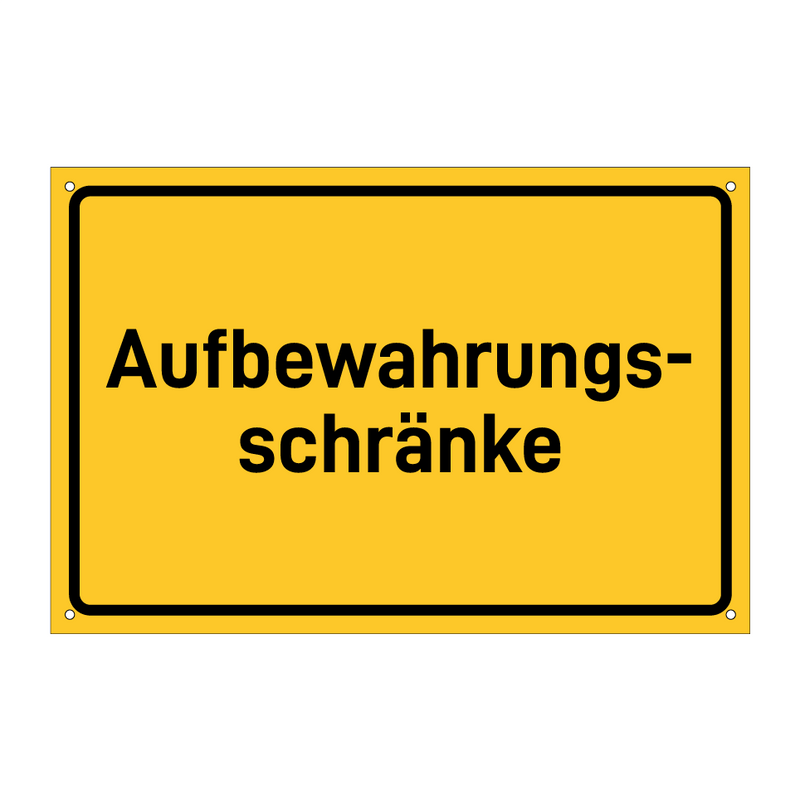 Aufbewahrungs- schränke