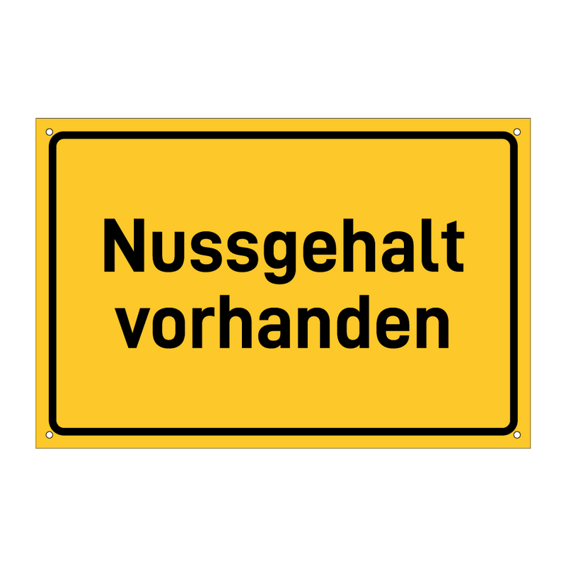 Nussgehalt vorhanden