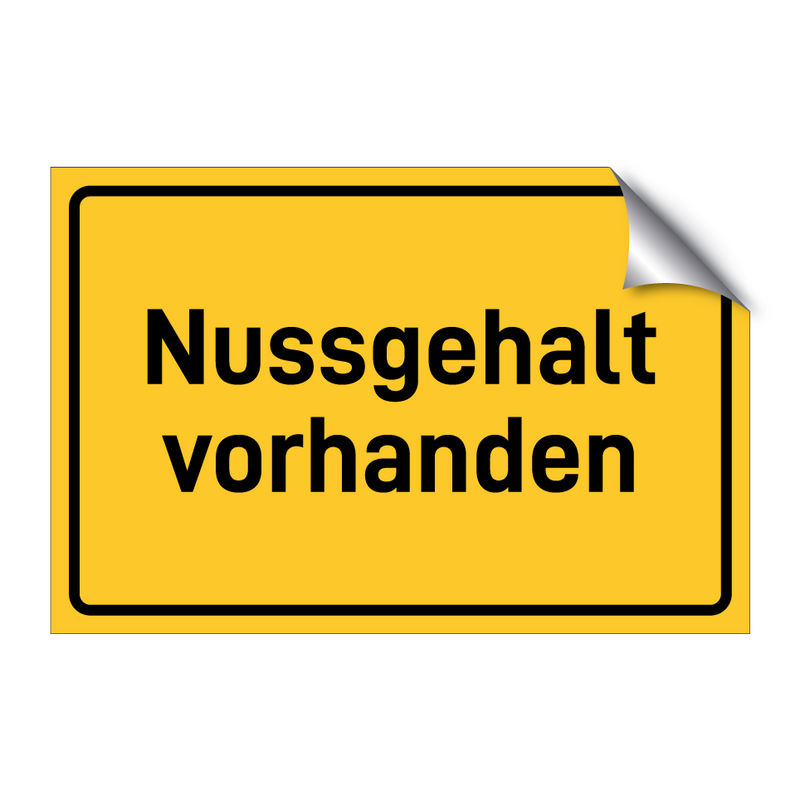 Nussgehalt vorhanden