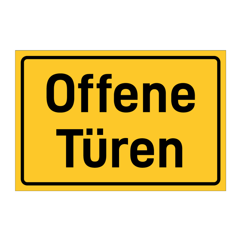 Offene Türen