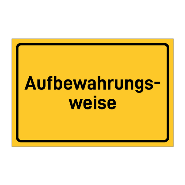 Aufbewahrungs- weise