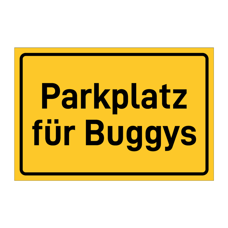 Parkplatz für Buggys