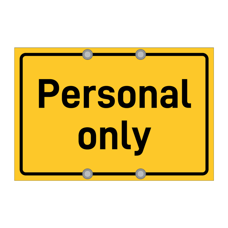 Personal only