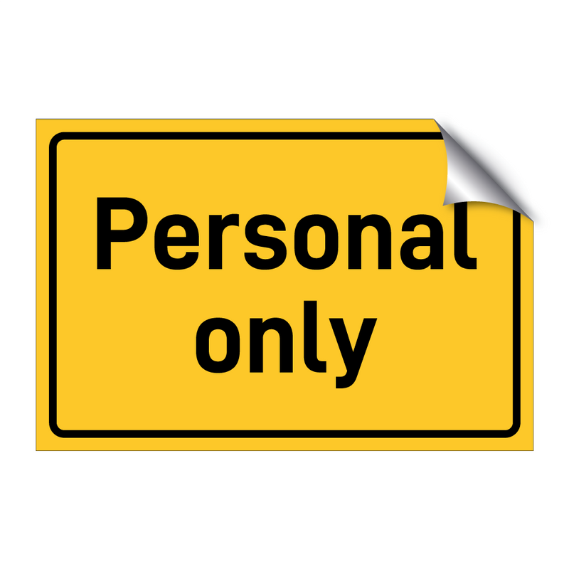 Personal only