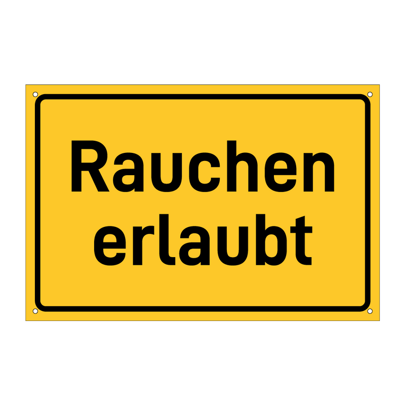 Rauchen erlaubt