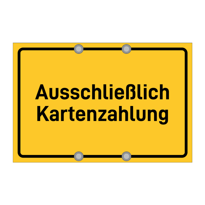 Ausschließlich Kartenzahlung & Ausschließlich Kartenzahlung & Ausschließlich Kartenzahlung