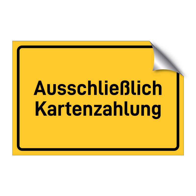 Ausschließlich Kartenzahlung & Ausschließlich Kartenzahlung & Ausschließlich Kartenzahlung