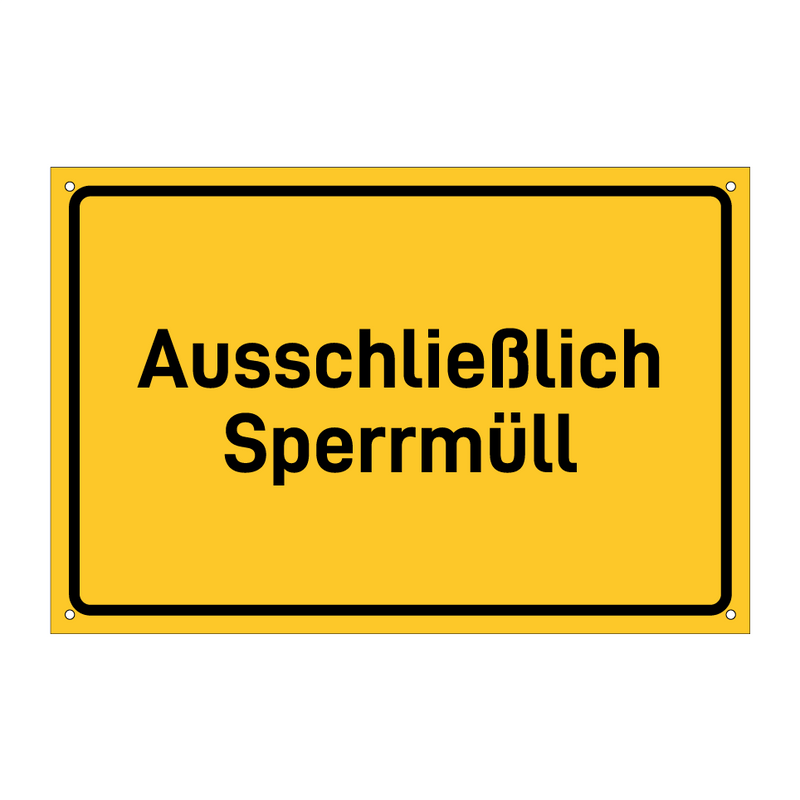 Ausschließlich Sperrmüll & Ausschließlich Sperrmüll & Ausschließlich Sperrmüll