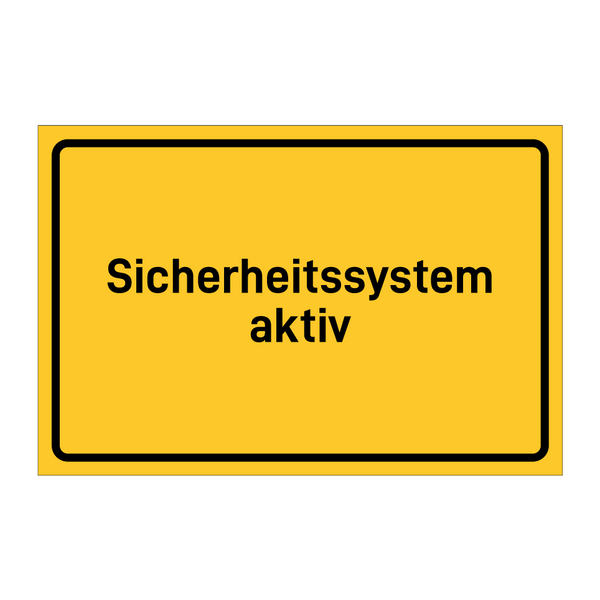 Sicherheitssystem aktiv