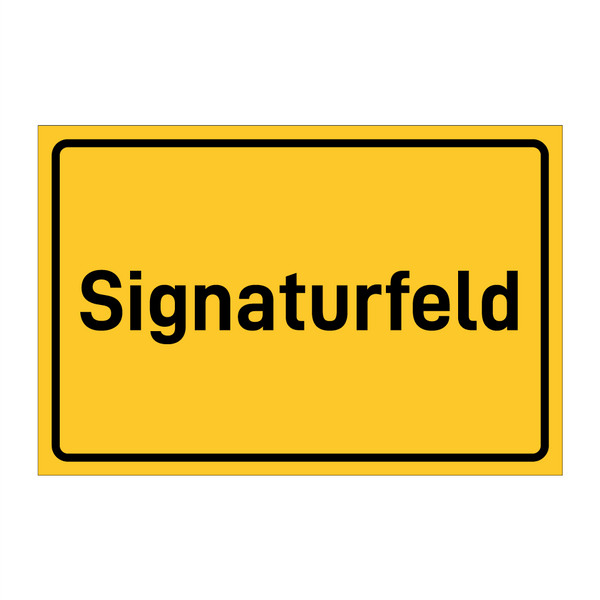 Signaturfeld