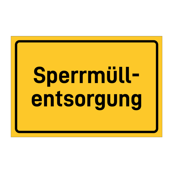 Sperrmüll- entsorgung