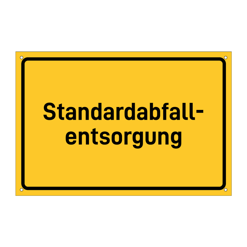 Standardabfall- entsorgung