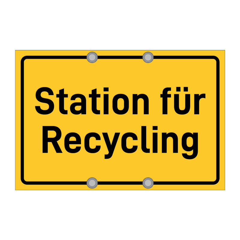 Station für Recycling