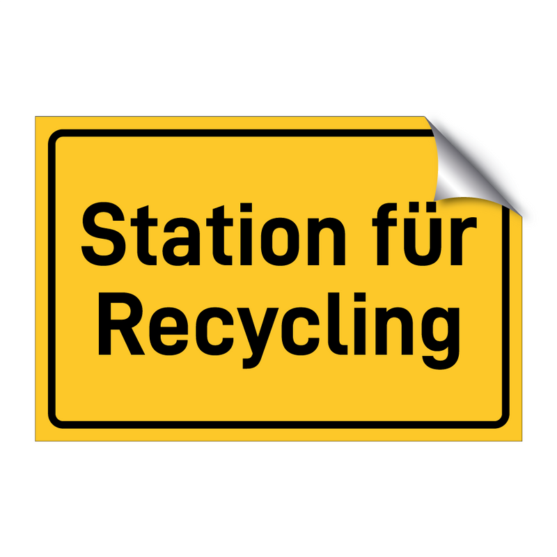 Station für Recycling